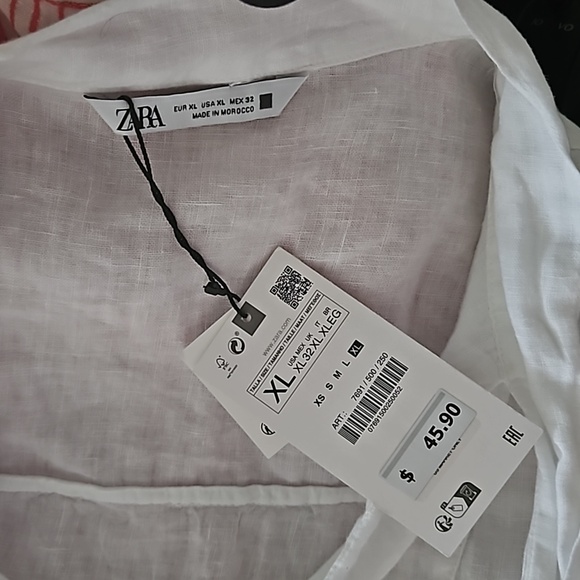 100% LINEN BOW SHIRT - Picture 8 of 8